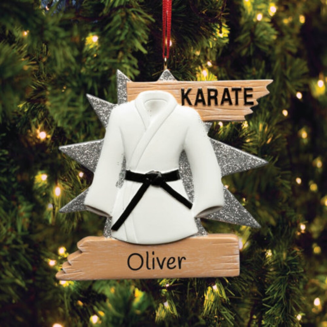 Karate Christmas Ornament 