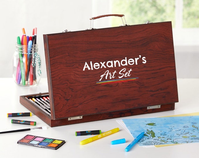 Kids Art Kit, Personalized Art Kit with Name for Kids, Art Accessory Sets, Art Drawing Sets for Girls