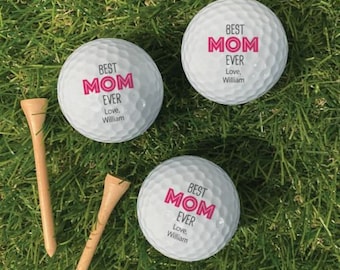 Best MOM Ever Personalized Golf Ball Set of 6, Custom Golf Balls, Personalized Gifts, Wedding Gifts, Anniversary Gifts, Golf Gift