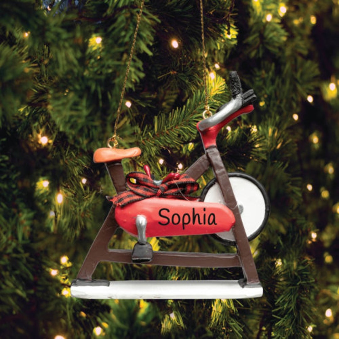Personalized Exercise Bike Christmas Ornament Exercise Bike Etsy