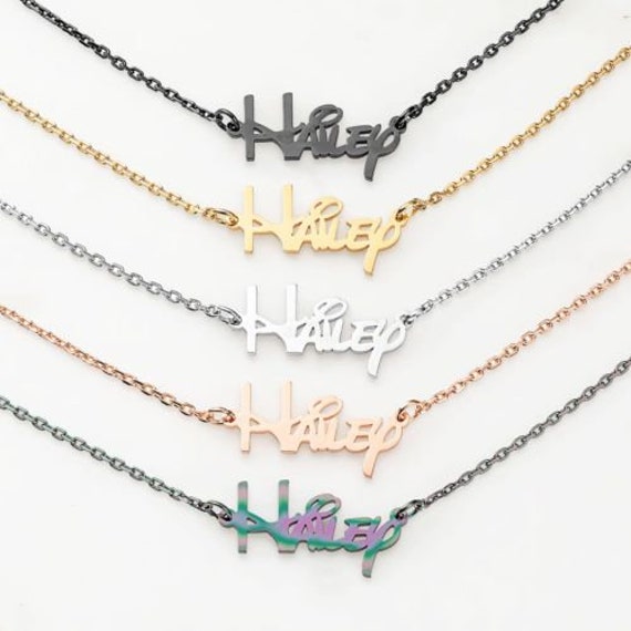 Stainless Steel Name Necklace Personalized Name Jewelry Name
