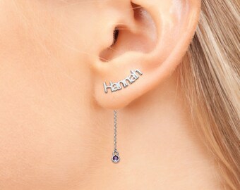 Sterling Silver Front/Back Crawler Earrings