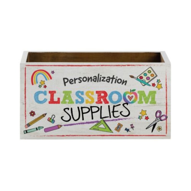 Personalized Teacher Caddy Teacher Desk Organizer Etsy