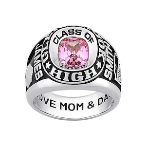 Men's Personalized Class Graduation Ring.  Class/Graduation Ring, CELEBRIUM Customized Men's Class Ring,  College Class Ring