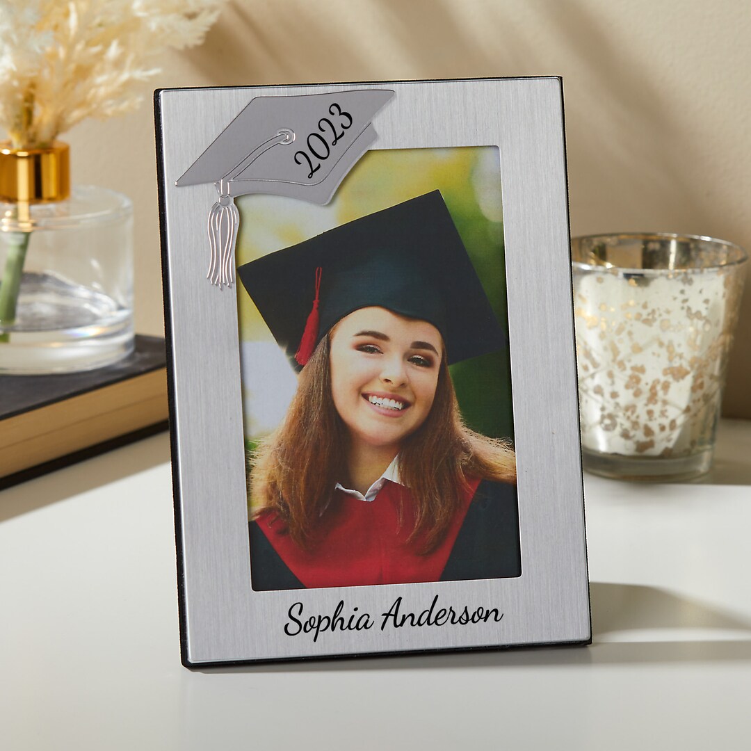 Graduation Personalized Silver Photo Frame Graduation Gifts Etsy