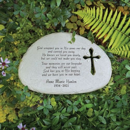 Memorial Gift Memorial Garden Stone Sympathy Gift I Etsy