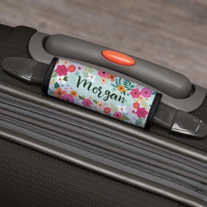 Floral Ladies Personalized Luggage Wrap, Personalized Luggage Finder,Luggage Finder Monogram, Personalized Gift, Suitcase, Mother's Day Gift