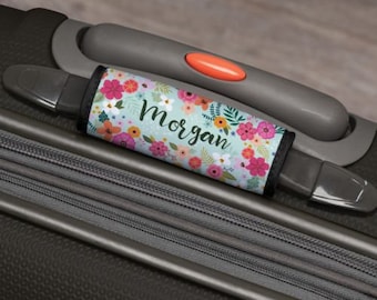 Floral Ladies Personalized Luggage Wrap, Personalized Luggage Finder,Luggage Finder Monogram, Personalized Gift, Suitcase, Mother's Day Gift