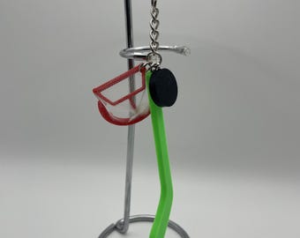 Mini Hockey Full Game Keychain: Rare Sports Fan Accessory