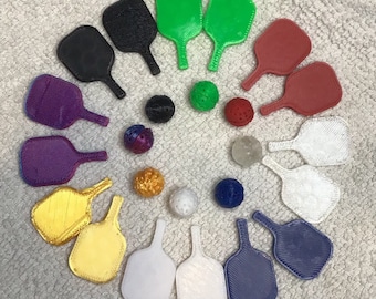 Unleash Your Pickleball Passion with 3D Printed Mini Paddles and Ball!