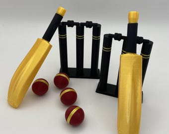 Wedding Birthday Cricket Game Set: Sports Toy, Desk Game, Cake Topper