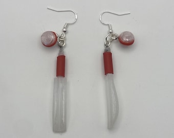 Clear Cut Cricket Game Earrings – Miniature Sports Earrings (Pair, Multiple Variations)