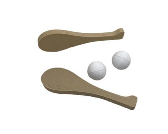 Mini Paleta Corta Set / Juego de escritorio impreso en 3D / Adorno para tarta no comestible