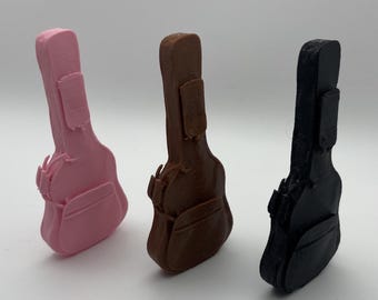 Funda para guitarra de casa de muñecas a escala 1:12 – Funda blanda en miniatura