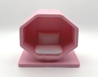 Silla modular hexagonal – Miniatura para casa de muñecas 1:12 V2