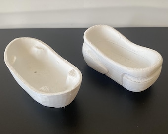 Vasca da bagno in miniatura in plastica colorata in scala 1:12 per case delle bambole modello Babette - Italia