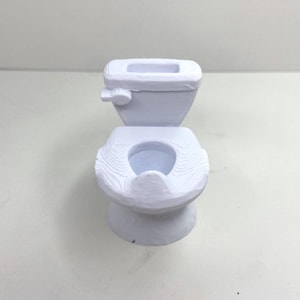 Dollhouse Kids Potty Miniature – 1:12 Scale – Single Version Toddler Toilet Chair