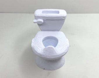 Dollhouse Kids Potty Miniature – 1:12 Scale – Single Version Toddler Toilet Chair