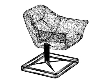 3D Office Modular Chair STL Pack – 3 Unique Designs for Miniatures & DIY 3D Printing