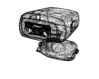 Conjunto de dois sensores de movimento - Modelo 3D – STL, FBX, OBJ – Download digital