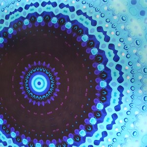 Spiritual Eye &#39;Puddle&#39; Mandala A4 Wall Print