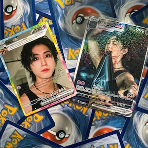 Cartes photo Pokémon Stray Kids | Pokémon Stray Kids PC | Cartes Pokémon Stray Kids | Carte à collectionner pour fans de Stray Kids
