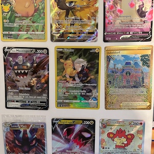 Pokémon Individual Cards | Base, VMAX, VSTAR, Gold Trainer Cards + V Trainer Saddle | Collectible Cards
