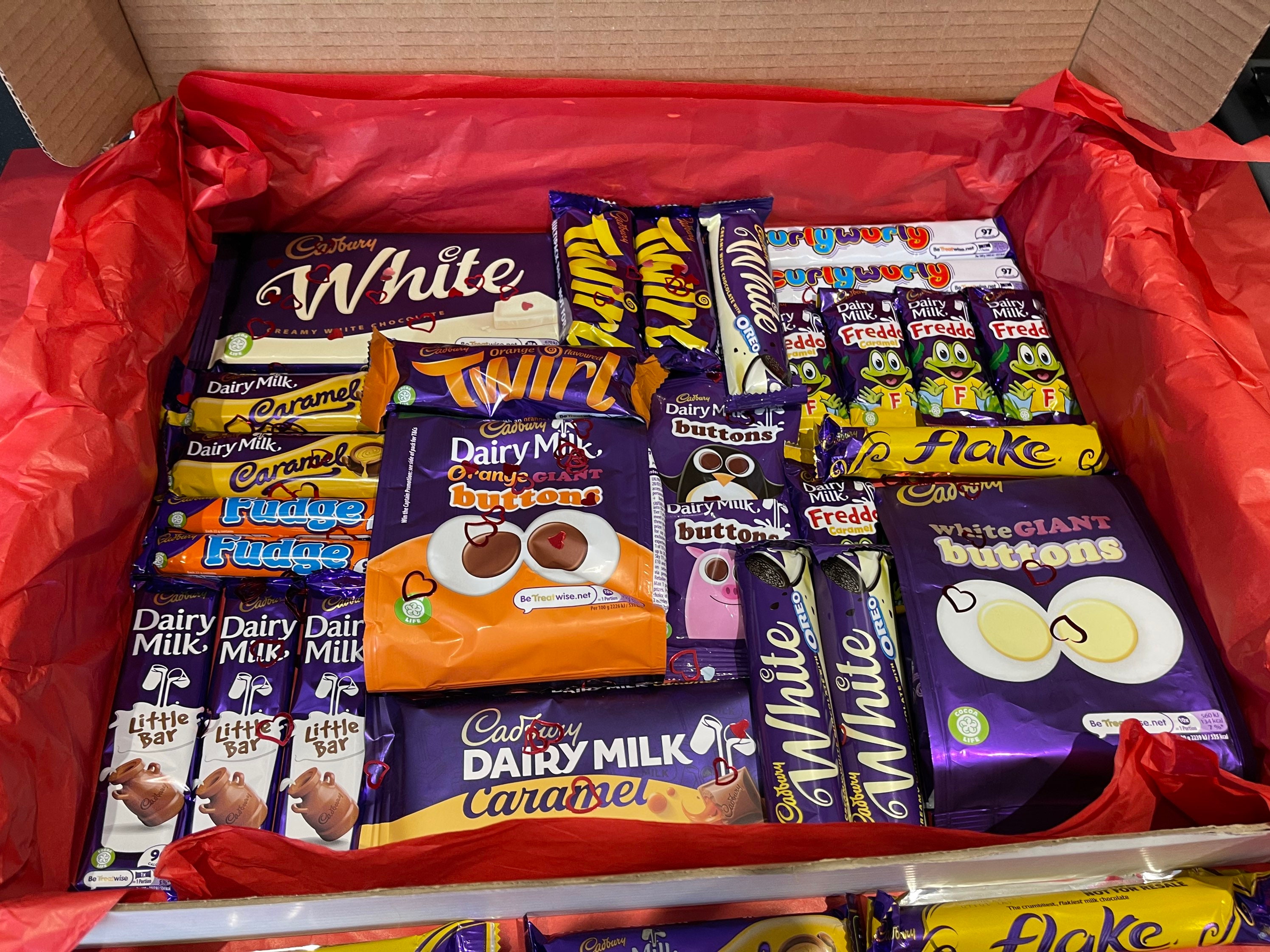 26 Piece Cadbury chocolate gift treat box personalised gift Etsy