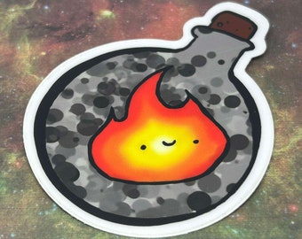 Bottled Fireball Sticker