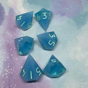 Blue Mist D6 Dice Set