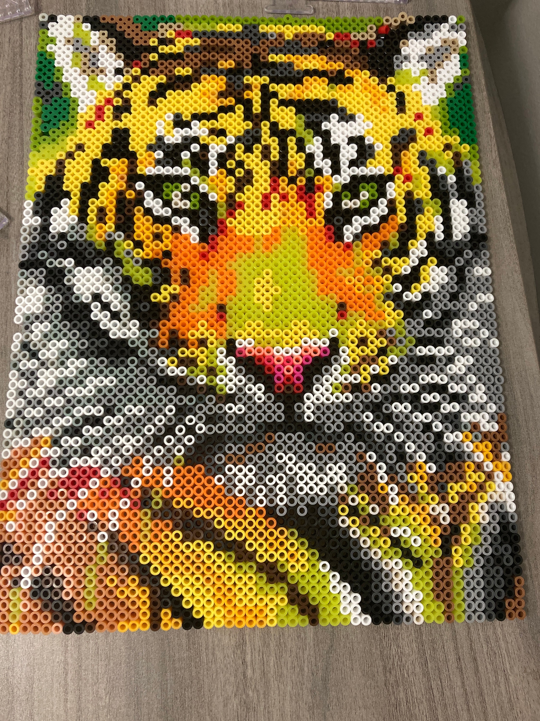 Tiger Hama Perler Bead Etsy Canada