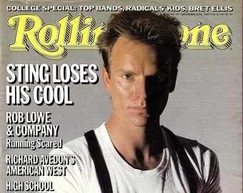 STING - The Police - Rolling Stone Magazine 1985