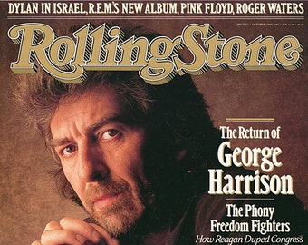 GEORGE HARRISON - The Beatles -  Rolling Stone Magazine 1987