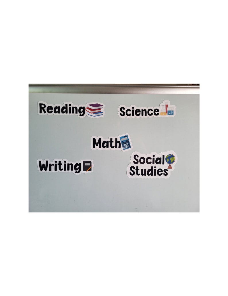 Classroom Subject Magnets, Daily Schedule Magnets - Etsy