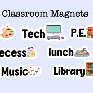 Classroom Magnets, Subject Magnets