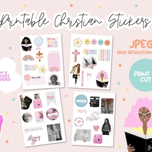 Colourful Christian Printable Stickers PDF | Scripture Stickers ...