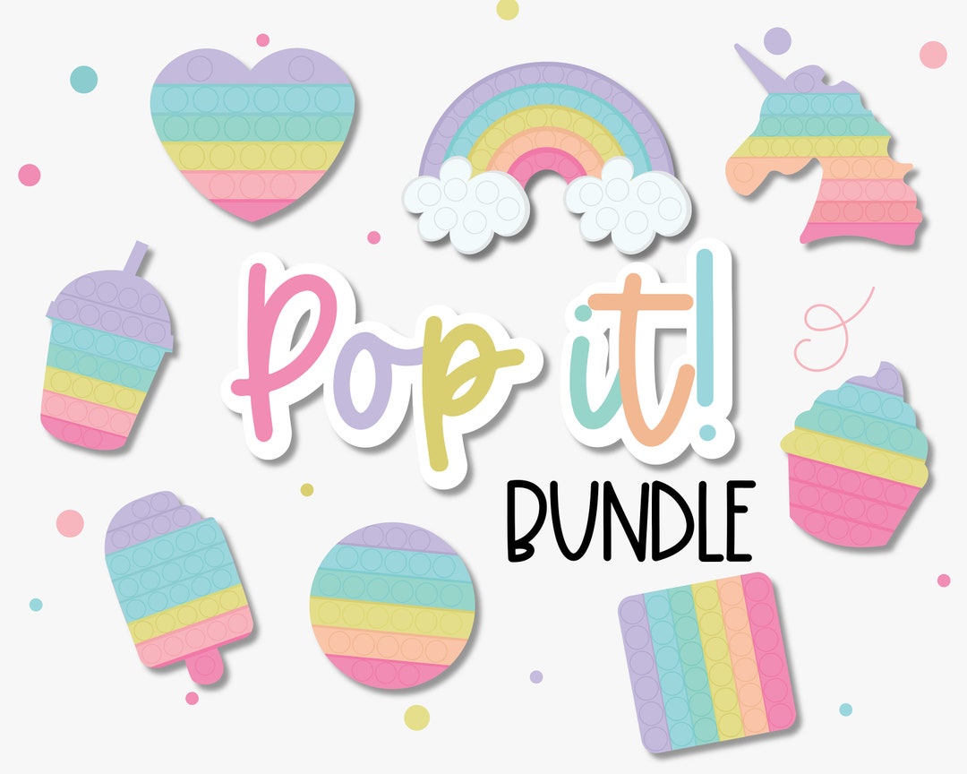 Pop It Fidget Toys Clipart Sensory Toys Clipart - Etsy