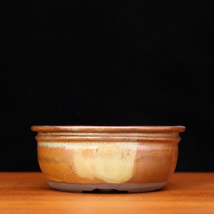 Round glazed bonsai pot ( 5 1/2&quot;)