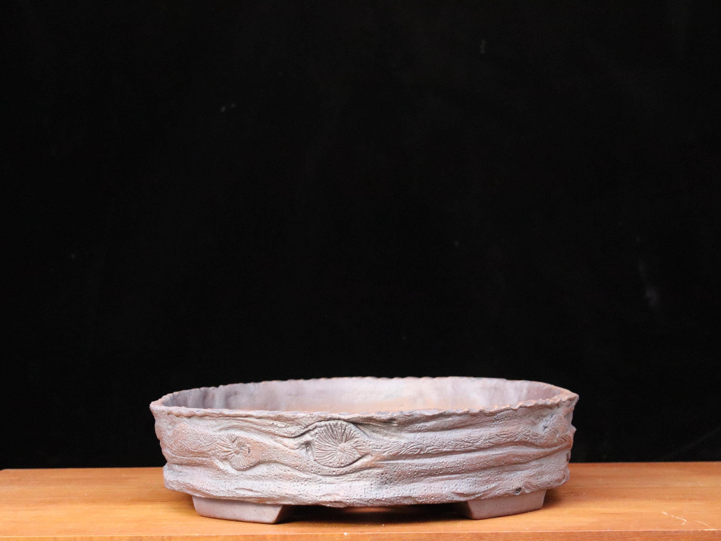 大型楕円形陶器製盆栽鉢（16 3/4インチ×14 1/2インチ） - Etsy 日本