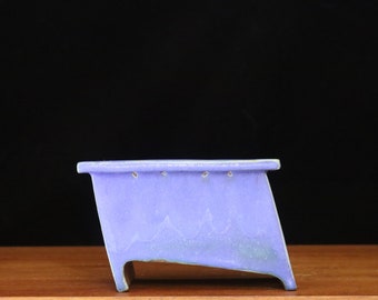 Rectangular kusamono pot (6 1/4" x 4 1/2" x 4")