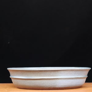 Round glazed bonsai pot ( 12 1/4")