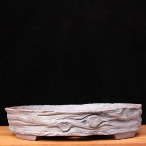 Large oval bonsai pot (16 3/4" X  14 1/2" X  3 1/2")