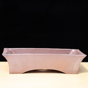 Rectangular bridge bonsai pot (11" x 7" x 2 3/4" )