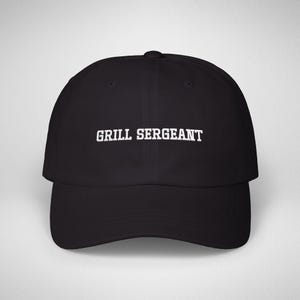 Gorra bordada de Sargento Parrillero, divertida gorra de papá para barbacoa, regalo para el Día del Padre, gorra de Maestro Parrillero, regalo de cumpleaños para papá, gorra de béisbol para barbacoa