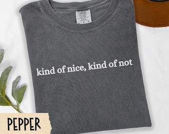funny shirt, sarcastic tee, kind of a mess shirt, sarcastic tshirt, relatable tee, comfort colors graphic tee, simple text shirt