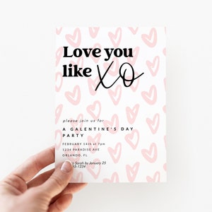 Galentine's Day Invitation Template | Galentine's Day Party | Valentine's Brunch Invite