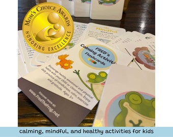 Fred's Calming Activities Flashcards - calming, mindful and healthy activities for kids, emotional regulation, childrens flashcards