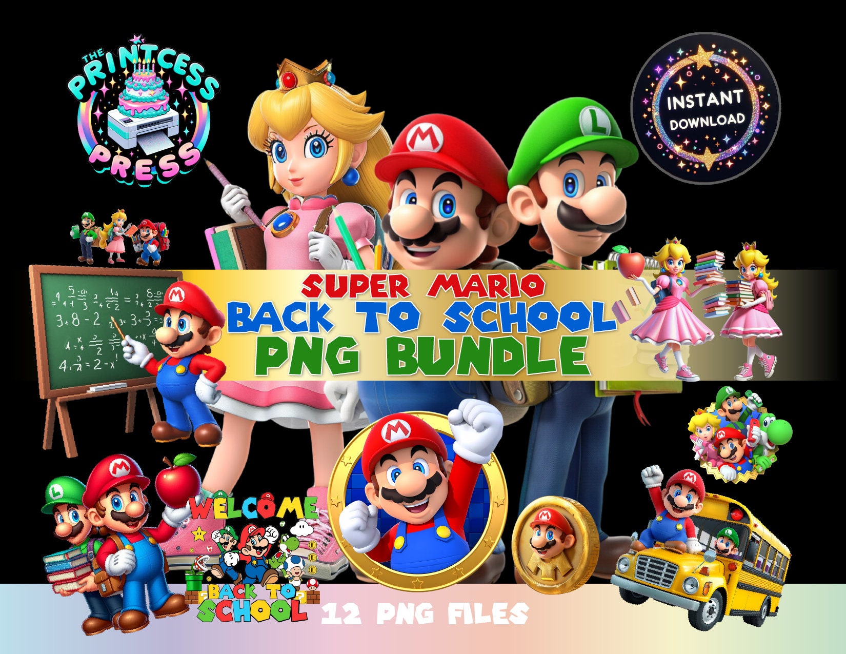 Super mario clipart - Etsy 日本