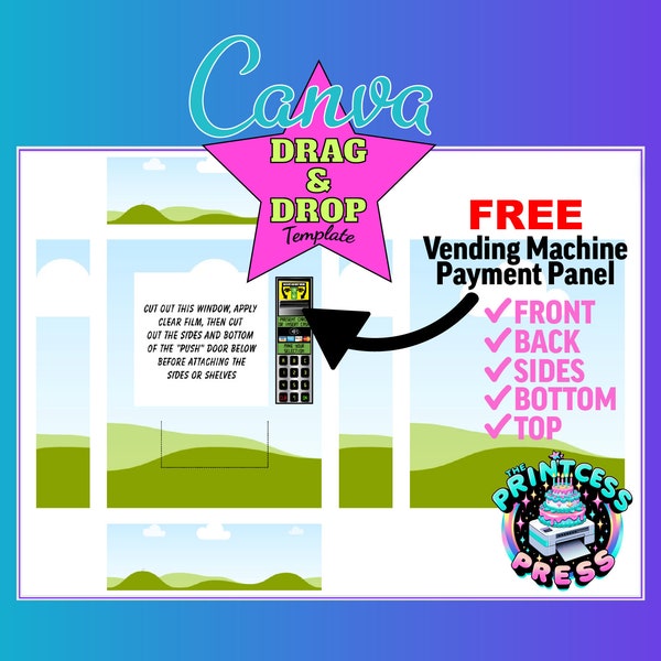 Diy Vending Machine Template - Etsy