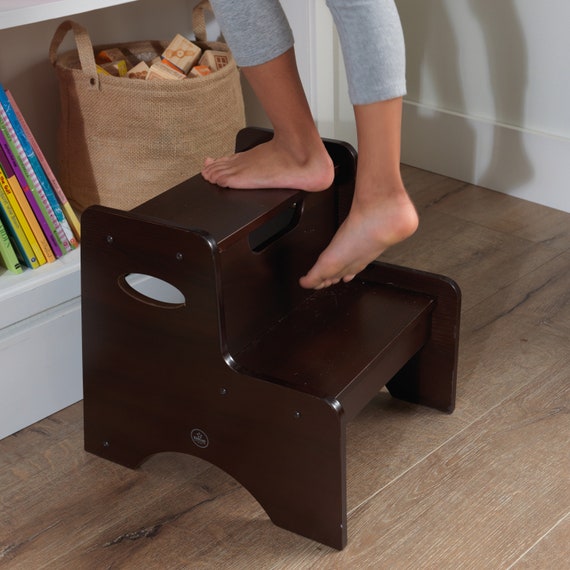 Kidkraft wooden two step children's stool with handles new arrivals